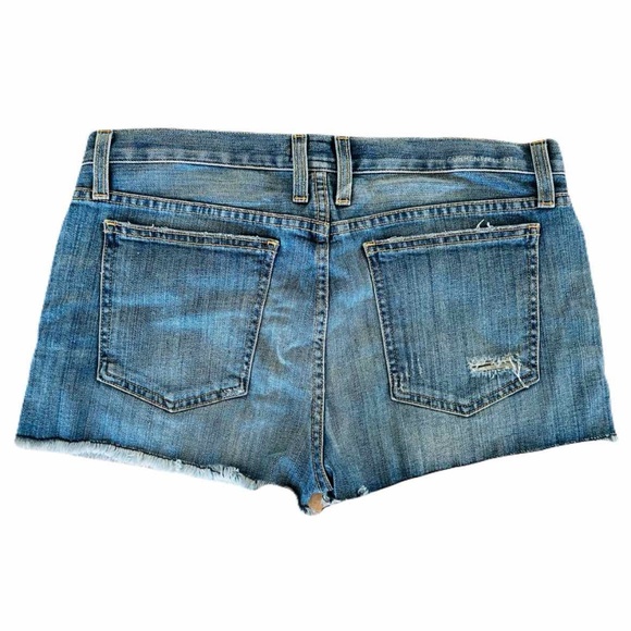 Current/Elliott low rise boyfriend distressed jean shorts size 27 - Picture 2 of 5